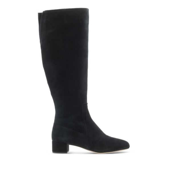 Clarks Womens Orabella Ava Knee High Boots Black | CA-8406935
